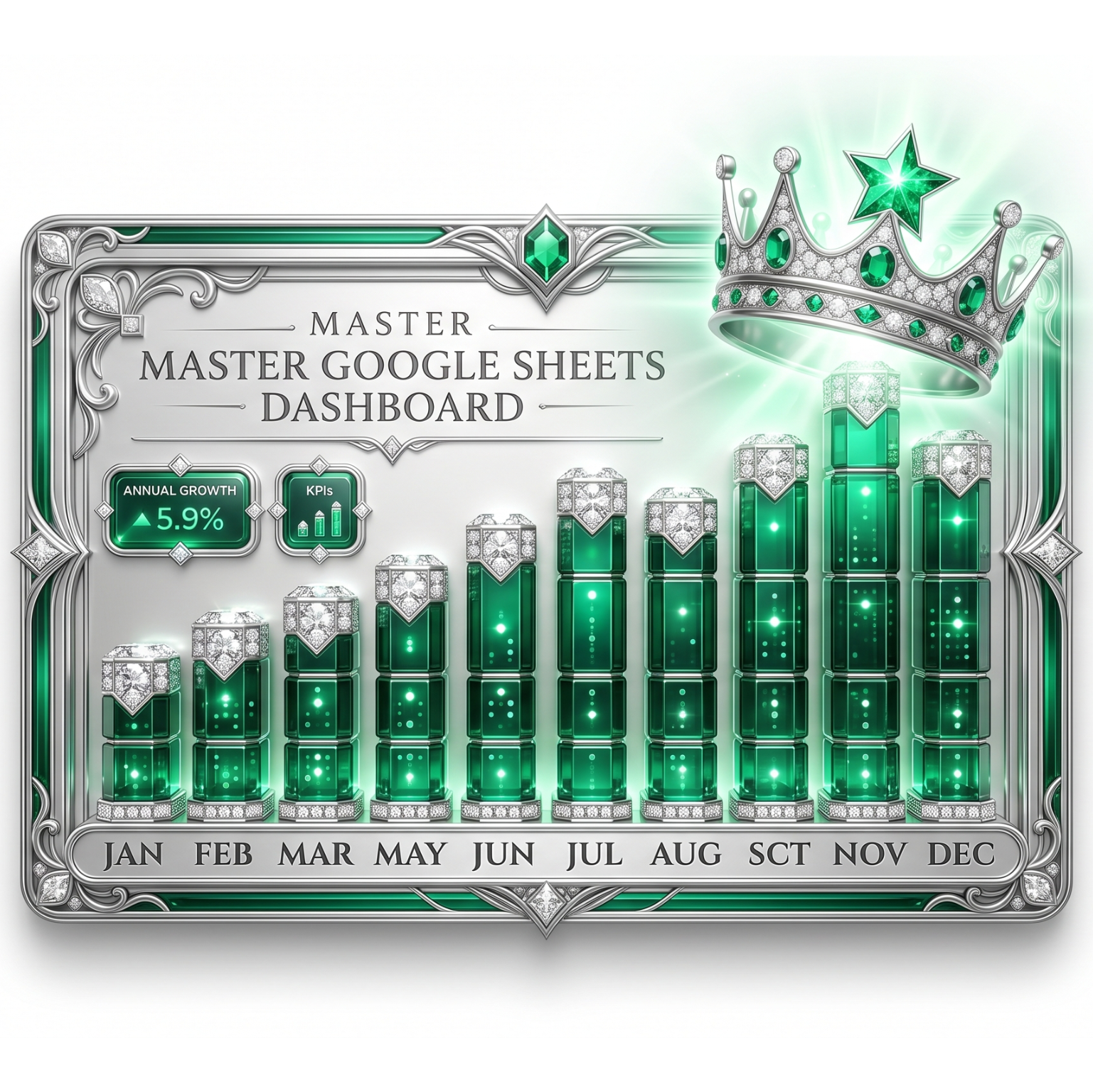 PREMIUM 1Y5 - Ultimate Annual Google Sheet Master Dashboard