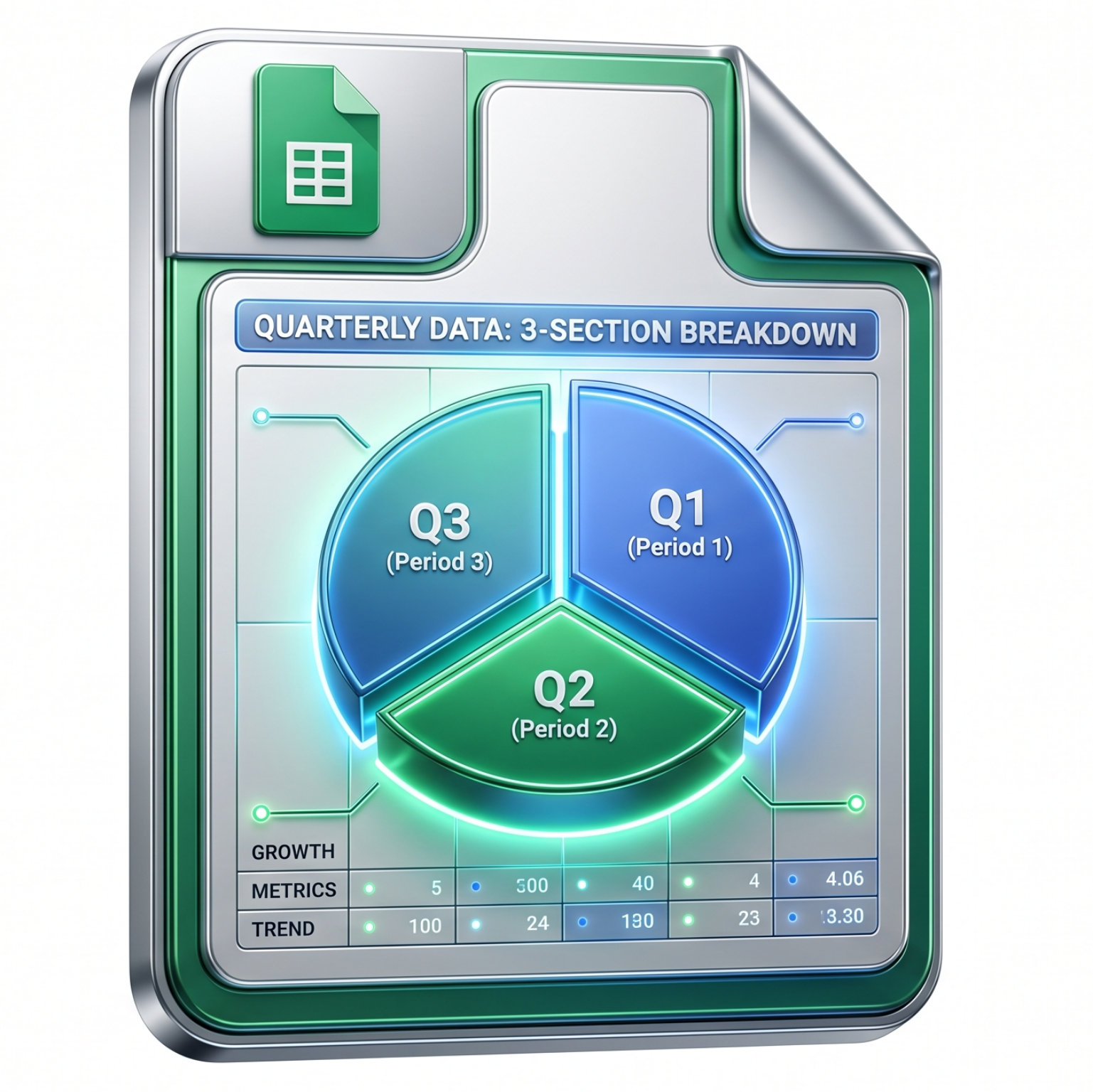 STANDARD 3M - Quarterly Google Sheet Dashboard